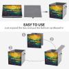 NONHAI 1PCS Storage Bins for Office Basics Foldable Storage Cubes Organizer with Handles Shiny Hexagon Large Capacity Storage Boxes Closet Organizer for Clothing Sheet view 4