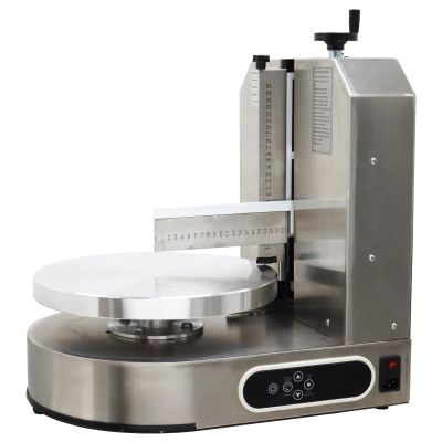 BEILOCKERY 110V Electric Cake Decorating Machine, 4-12 inches Stainless Steel Cake Cream Spreading Coating Machine, Professional Cake Icing Machine with 304 Stainless Steel Spatula