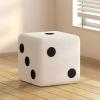 Luxmars Shoes Stool Footstool Dice Design for Entrance,Soft Comfortable Change Shoe Stool, Creative Decorative Stool Sofa Tea Stool for Home Living Room Bedroom view 1