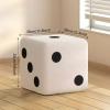 Luxmars Shoes Stool Footstool Dice Design for Entrance,Soft Comfortable Change Shoe Stool, Creative Decorative Stool Sofa Tea Stool for Home Living Room Bedroom view 2