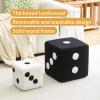 Luxmars Shoes Stool Footstool Dice Design for Entrance,Soft Comfortable Change Shoe Stool, Creative Decorative Stool Sofa Tea Stool for Home Living Room Bedroom view 3