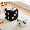 Luxmars Shoes Stool Footstool Dice Design for Entrance,Soft Comfortable Change Shoe Stool, Creative Decorative Stool Sofa Tea Stool for Home Living Room Bedroom view 4