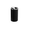 YXIANG56Q Bathroom Trash can 15L/25L/50L Stainless Steel Wastebasket, Smoke Extinguisher, Kitchen Black Wastebasket with Swing Lid, Waste Paper Basket for Home Office Kitchen Trash Can(Medium) view 1
