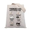 BDPWSS Banjo Lover Tote Bag Things I Do In My Spare Time Banjo Player Gift Musician Lover Travel Pouch Bluegrass Music Gift (banjo time TG) view 1