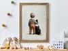 Border Collie Nursery Decor, Boy and Dog Art Print, Dog Nursery Art, Toddler Decor Boy, Puppy Nursery Print, Print Kids Art, Border Collie Nursery Decor Photo,234 view 1