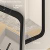 CHARMOR 28x32 Inch Black Metal Framed Bathrrom Mirror for Wall, Matte Black Rectangle Mirror, Rounded Corner, Anti-Rust (Horizontal/Vertical) view 2