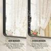 CHARMOR 28x32 Inch Black Metal Framed Bathrrom Mirror for Wall, Matte Black Rectangle Mirror, Rounded Corner, Anti-Rust (Horizontal/Vertical) view 3