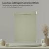 Boolegon Blackout Roller Shades for Windows, Cordless Blinds With Linen Fabric-Matched, Custom for Home Office, Beige, 17" W x 60" H view 2