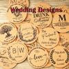 30 pcs Personalized Cork Coasters, Wedding Favors for Guests, Custom Coasters, Birthday Coasters, Wedding Gift, Business Promotional Items (30 pcs) view 2