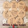30 pcs Personalized Cork Coasters, Wedding Favors for Guests, Custom Coasters, Birthday Coasters, Wedding Gift, Business Promotional Items (30 pcs) view 3