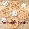 30 pcs Personalized Cork Coasters, Wedding Favors for Guests, Custom Coasters, Birthday Coasters, Wedding Gift, Business Promotional Items (30 pcs) view 4
