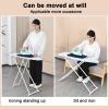 Foldable Tabletop Ironing Board with Anti-Slip Silicone Feet & Heat-Resistant Cover Adjustable Height, Space-Saving Design for Home, Dorm, Travel-42 Inch view 3
