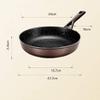 Cooking Pot, Frying Pan,Household Stainless Steel Frying Pan Non Stick Pan Uncoated Pot Pots for Cooking Composite Multilayer Bottom Easy to Clean view 3