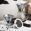 NPQPNAFC Coffee Filters, Stainless Steel Coffee Screen Funnel Filter Cone Tea Strainer Mesh Coffee Filter Practica Household Kitchen view 4