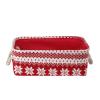 INough Red Christmas Gift Basket, Collapsible Empty Holiday Storage Bin with Handles, Fabric Storage Organizer for Kids, Baby Items, Presents and Festive Home Decorations view 1