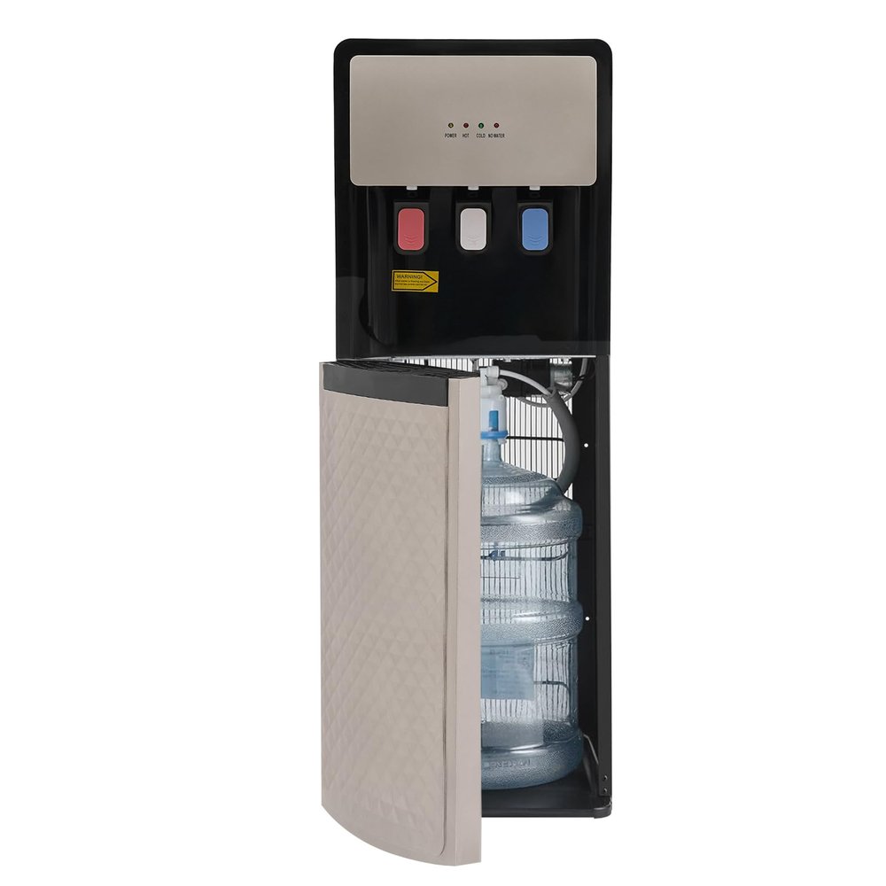 Josbuynls Modern Minimalistic Bottom Loading Water Cooler Dispenser, 5 Gallon Bottle Water Cooler with 3 Temperature Settings, Cold/Hot/Room Temp, Removable Drip Tray for Home Office Use