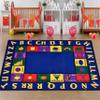 ABC Children's Learning Area Rug, 5x6ftPrimary School Classroom ABC Letters Bilingual Carpet, Children's Reading Carpet, Suitable for Children's Playroom, Classroom, Bedroom and Nursery view 1
