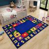 ABC Children's Learning Area Rug, 5x6ftPrimary School Classroom ABC Letters Bilingual Carpet, Children's Reading Carpet, Suitable for Children's Playroom, Classroom, Bedroom and Nursery view 2