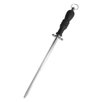 10in Sharpening Steel Chef Rod Knife Sharpener Stick Honing Blade for Kitchen Cooking Butchers Home Gourmet Hunting Business