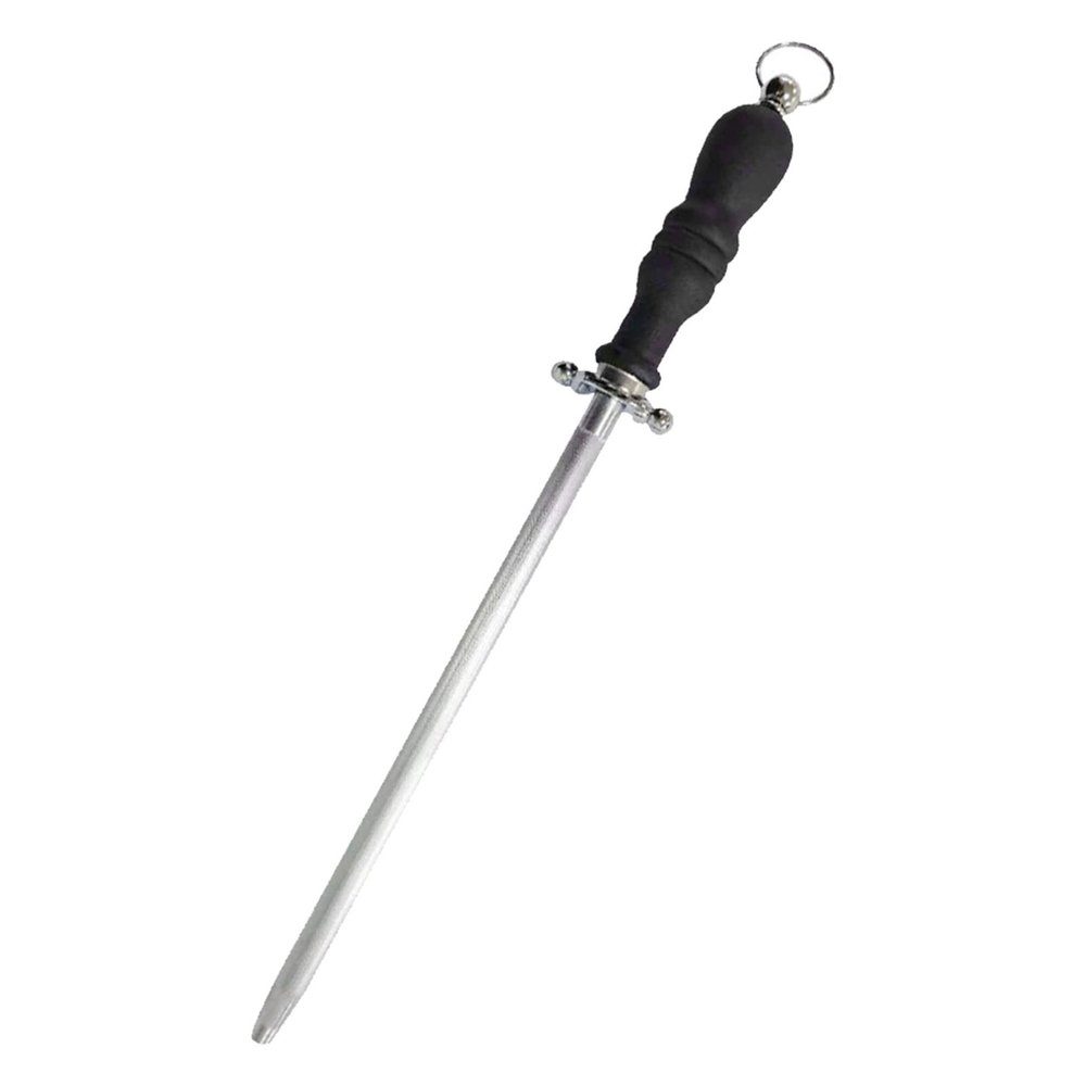 10in Sharpening Steel Chef Rod Knife Sharpener Stick Honing Blade for Kitchen Cooking Butchers Home Gourmet Hunting Business