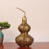 FengShui Brass Wu Lou Gourd Statue Handmade Crafts and Artworks Home Desk Decor view 3