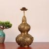 FengShui Brass Wu Lou Gourd Statue Handmade Crafts and Artworks Home Desk Decor view 4