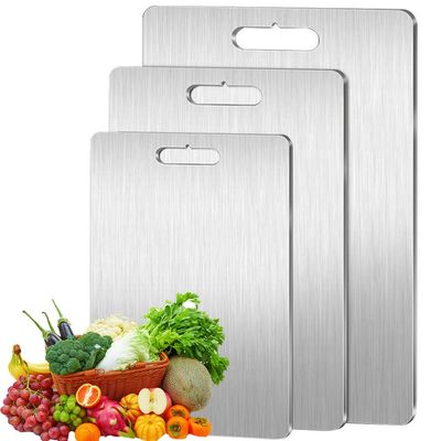 3PCS Aepx Titanium Cutting Board,Easy Cleaning Knife-Friendly Chopping Boards for Kitchen,Double-Sided Food Grade Meat Cutting Board (3PCS)