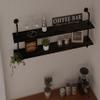 HDDFER Floating Bookshelf Shelves Industrial Pipe Shelving Pipe Shelf Rustic Black Wall Shelves 36 Inch Farmhouse for Wall Mounted view 3