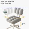 XSMYdpUS Rolling Swivel Stool, with Wheels and Backrest Swivel Office Chairs,Height Adjustable Drafting Chair,for Office Kitchen Medical Dentist Shop Lab and Home (Color : B) view 2