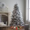 Black Santa Christmas Tree Skirt 48Inch African American Christmas Tree Decorations Red and Green Snowflake Xmas Tree Skirt for Winter Holiday Party Home Decor Indoor Outdoor view 3