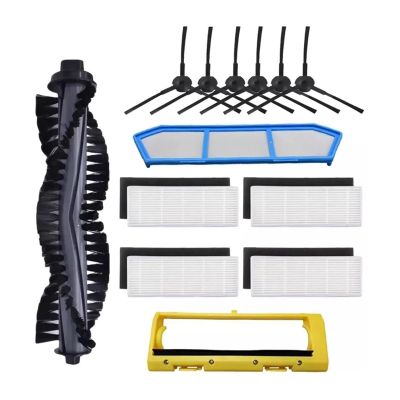 WSJianYuan Robotic Vacuum Cleaner Replacement Parts, Compatible For ILife A4 A4S, Polaris PVCR, Amibot Spirit, H2O, Vacuum Brushes