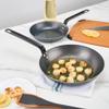 Met Lux 11 Inch Fry Pan, 1 Lightweight Frying Pan - Induction-Ready, Triple-Riveted, Black Carbon Steel Cooking Skillet, Durable, For Searing, Sauteing, And Browning Food - Restaurantware view 4
