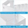 uxcell Disposable Coffee Cup Dispenser, 4 Compartments White Acrylic Paper Cup and Lid Plastic Storage Organizer Holder with Mounting Tools for Home Kitchen Office Countertop view 3