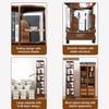 ZLGONRL 360Rotating Bookshelf, Solid Wood Display Corner Bookshelf for Small Space, 5 Tier Kids Bookshelf, Standing Shelves for Bedroom, Living Room, Study Room view 4