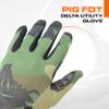 PIG FTD Delta Utility Gloves, 1 Pair, Woodland, X-Large view 2