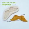 Silicone Making Mold,Fondant Mold,11x4.7x1.3cm Angel Wing Resin Silicone Mold Cake Design Chocolate Fondant Moulds Kitchen Baking Tool Lace Decoration view 3