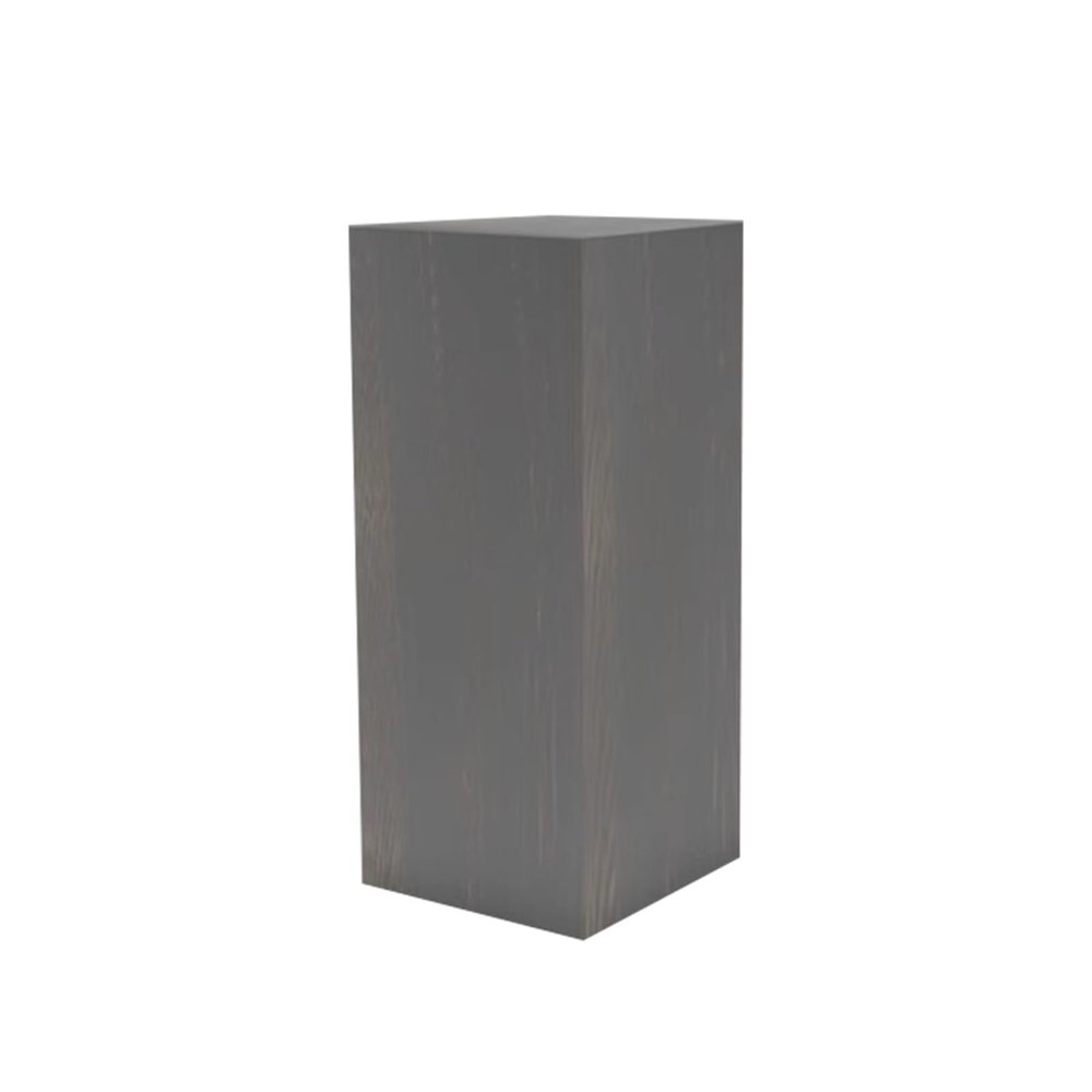 LVLDAWA Wooden Display Pedestal Stand, Stackable Cube Sculpture Display Pillars, Floor-Standing Photography Props Columns for Entryway, Living Room(Gray,30x30x80cm)
