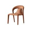 ZTHYSHXA Dining Chair Modern Dining Chairs Faux Leather Kitchen Dining Room Chairs Armless Accent Chairs for Kitchen, Living Room Dining Room Side Chair Upholstered Dining Chairs(Orange) view 1