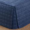 Touch of Class Camden Luxury Bedding | Warm Indigo Color | Grande Fitted Bedspread | Faux Suede Box Quilted Design | Designed 3 Piece Set Includes Full Bedspread and 2 Standard Shams view 3