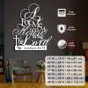 As for Me And My House We Will Serve The Lord Metal Wall Art,Joshua 24:15,Metal Bible Verse Wall Decor,Christian Wall Art,Religious Decor,Gift for Christians (White, 39"W x 45"H / 99 x 115 cm) view 3