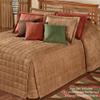 Touch of Class Camden Luxury Bedding | Neutral Camel Color | Grande Fitted Bedspread | Faux Suede Box Quilted Design | Designed 3 Piece Set Includes Queen Bedspread and 2 Standard Shams view 2