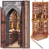 Dolphin Island DIY Book Nook Kit for Adults, Infinite Magicspell Library Booknook with Flame Illusion view 1