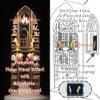 Dolphin Island DIY Book Nook Kit for Adults, Infinite Magicspell Library Booknook with Flame Illusion view 2