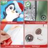 168 Pcs Christmas Window Decorations - Merry Christmas Window Clings for Glass Windows, Santa Claus Snowflake Christma Window Stickers Decals for Indoor Home Xmas Holiday Winter Party Decor, 9 Sheet view 4