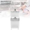 Rolling Laundry Hamper Shelf, Thick Reinforced Storage Basket with 4 Wheels, Stackable Breathable for Home, Kitchen, Bathroom (2 Tier) view 4