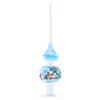 Winter Wonderland Scene with Sparkling Snow Glass Christmas Tree Topper 11 Inches view 1
