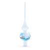 Winter Wonderland Scene with Sparkling Snow Glass Christmas Tree Topper 11 Inches view 3