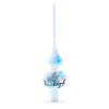 Winter Wonderland Scene with Sparkling Snow Glass Christmas Tree Topper 11 Inches view 4
