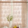 HLC.ME Jolene Floral Cafe Curtain Tiers, 28x36 Inch, Blush Pink, Set of 2 view 1
