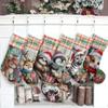 EOYinHas Christmas Stockings with Personalized Name, 13" Christmas Stocking Animal Zebra Xmas Stocking Holiday Christmas Decoration Gifts for Family,1 Pack view 1